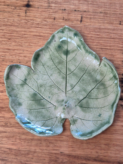 Ceramic Leaf Incense Holder