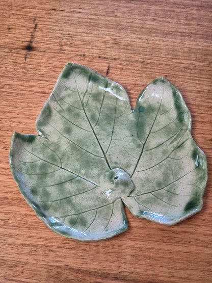 Ceramic Leaf Incense Holder