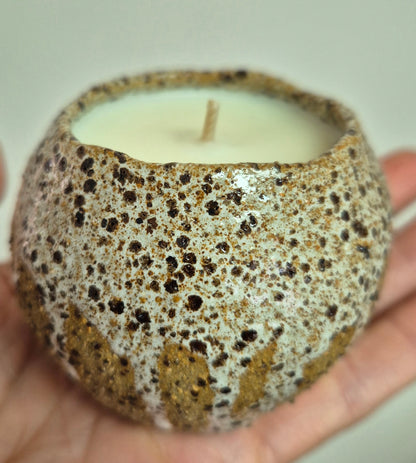 Natural Ceramic Candle (mini)