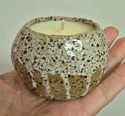 Natural Ceramic Candle (mini)