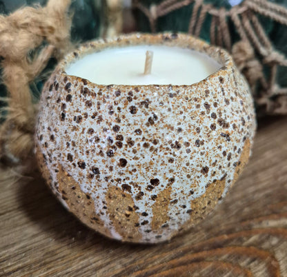 Natural Ceramic Candle (mini)